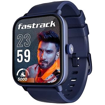 Fastrack Limitless Glide Advanced UltraVU HD Display|BT Calling|ATS Chipset|100+ Sports Modes & Watchfaces|Calculator|Voice Assistant|in-Built Games|24 * 7 HRM|IP68 Smartwatch